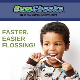 GumChucks Orthodontic Flossers Dental Floss - Floss for Braces - Brace Floss Picks - Gum Flossing Picks - Ortho Dental Flossers (30 Flossing Tips) GumChucks Orthodontic Flossers Dental Floss - Floss for Braces - Brace Floss Picks - Gum Flossing Picks - Ortho Dental Flossers (30 Flossing Tips)