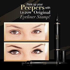 LA PURE Waterproof Eyeliner Stamp - 2 Wingliner Black Make Up Pens, Vamp Style Wing, Smudgeproof & Sweatproof, Perfect Cat Eye Look, Long Lasting Liquid Eye Liner Pen, Eyeshadow, No Dipping LA PURE Waterproof Eyeliner Stamp - 2 Wingliner Black Make Up Pens, Vamp Style Wing, Smudgeproof & Sweatproof, Perfect Cat Eye Look, Long Lasting Liquid Eye Liner Pen, Eyeshadow, No Dipping
