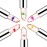 firstfly Pack of 6 Crystal Flower Jelly Lipstick, Long Lasting Nutritious Lip Balm Lips Moisturizer Magic Temperature Color Change Lip Gloss (Black)