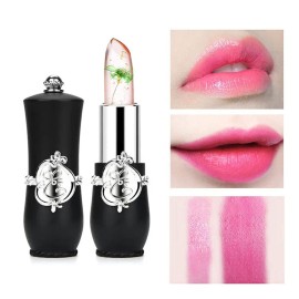 firstfly Pack of 6 Crystal Flower Jelly Lipstick, Long Lasting Nutritious Lip Balm Lips Moisturizer Magic Temperature Color Change Lip Gloss (Black) firstfly Pack of 6 Crystal Flower Jelly Lipstick, Long Lasting Nutritious Lip Balm Lips Moisturizer Magic Temperature Color Change Lip Gloss (Black)