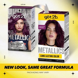 Schwarzkopf Got2b Metallics Permanent Hair Color, M69 Amethyst Chrome Schwarzkopf Got2b Metallics Permanent Hair Color, M69 Amethyst Chrome