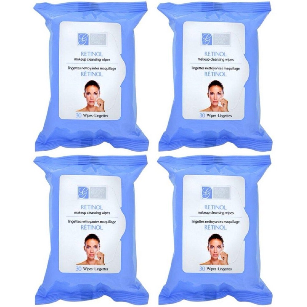 Retinol Makeup Cleansing Cloth Wipes, 4-pk (100 Wipes) (Regular) Retinol Makeup Cleansing Cloth Wipes, 4-pk (100 Wipes) (Regular)