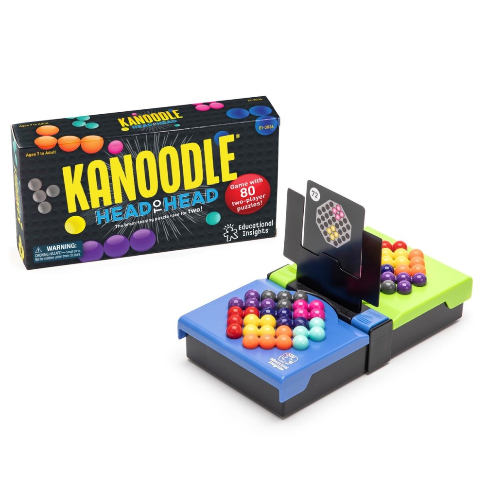 Educational Insights Kanoodle Head-to-Head Puzzle for 2 Players, Brain Teaser Game for Kids, Teens and Adults, Featuring 80 Challenges, Easter Basket Stuffers for Kids, Gift for Ages 7+ Educational Insights Kanoodle Head-to-Head Puzzle for 2 Players, Brain Teaser Game for Kids, Teens and Adults, Featuring 80 Challenges, Easter Basket Stuffers for Kids, Gift for Ages 7+