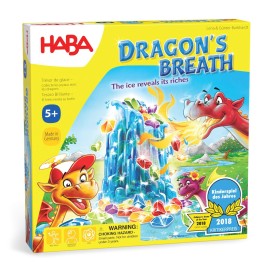 HABA Dragon\'s Breath Board Game - Award- Winning Board Games for Family Night and Exciting Tabletop Adventures for Dragon Fans Ages 5 and Up