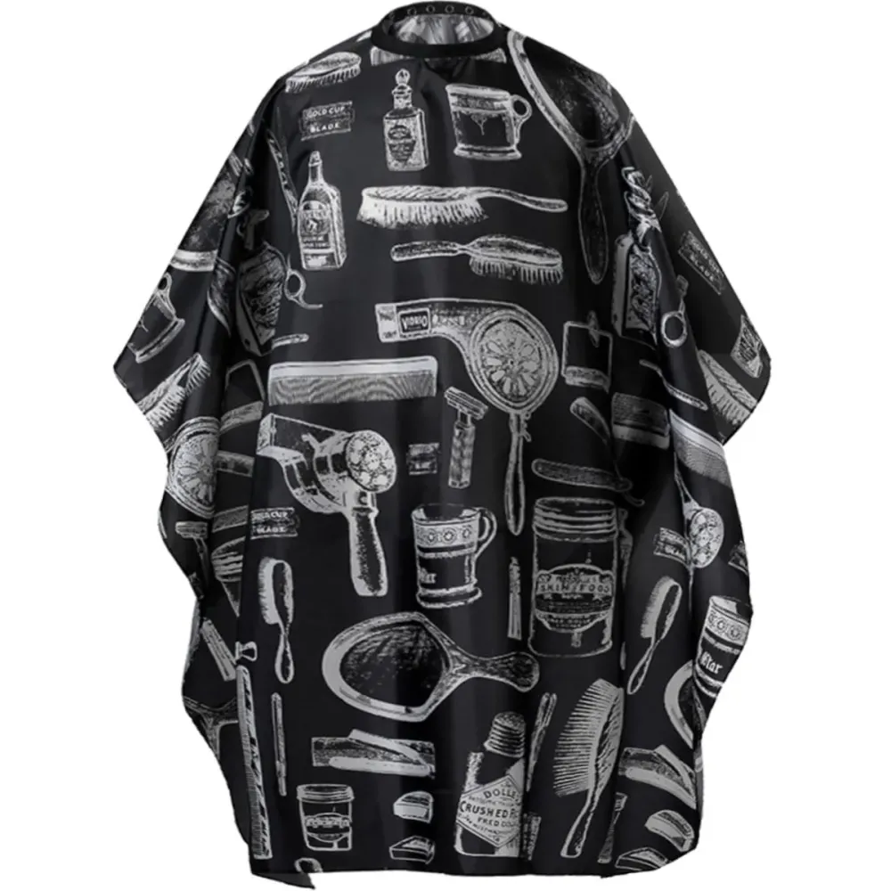 Borogo Professional Waterproof Hair Styling Cape Nylon Haircuting Salon Cape Gown Hair Salon with Snap Closure - 50 x 60