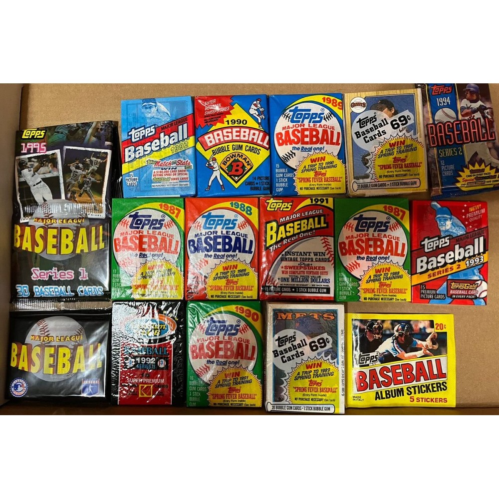 300 Old Vintage Topps Baseball Cards in Sealed Pack Lot Gift Package 300 Old Vintage Topps Baseball Cards in Sealed Pack Lot Gift Package