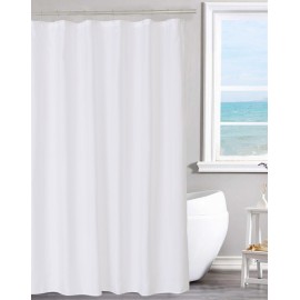 N&Y HOME Fabric Shower Curtain Liner Solid White with Magnets, Hotel Quality, Machine Washable, 70 x 72 inches for Bathroom N&Y HOME Fabric Shower Curtain Liner Solid White with Magnets, Hotel Quality, Machine Washable, 70 x 72 inches for Bathroom