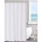 N&Y HOME Fabric Shower Curtain Liner Solid White with Magnets, Hotel Quality, Machine Washable, 70 x 72 inches for Bathroom