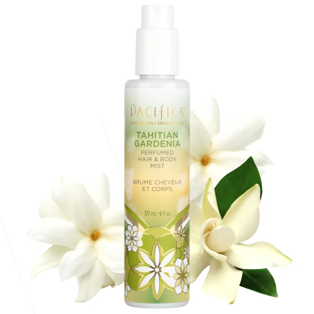 Pacifica Beauty, Tahitian Gardenia Hair Perfume & Body Spray, Citrus Gardenia and Jasmine Notes, Clean Perfume & Fragrance, Vegan & Cruelty Free, Phthalate-Free, Paraben-Free Pacifica Beauty, Tahitian Gardenia Hair Perfume & Body Spray, Citrus Gardenia and Jasmine Notes, Clean Perfume & Fragrance, Vegan & Cruelty Free, Phthalate-Free, Paraben-Free