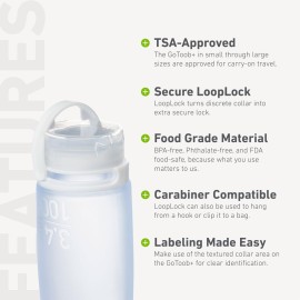 humangear GoToob+ 3-Pack (Large) | Refillable Silicone Travel Bottle | Locking Lid | Food-Safe Material, Clear/Green/Blue, Large (3.4 fl.oz.; 100ml) humangear GoToob+ 3-Pack (Large) | Refillable Silicone Travel Bottle | Locking Lid | Food-Safe Material, Clear/Green/Blue, Large (3.4 fl.oz.; 100ml)