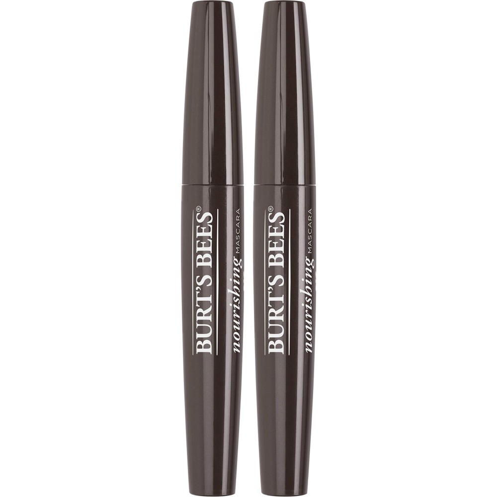 Burts Bees 100% Natural Nourishing Mascara, Classic Black - 0.4 Ounce (Pack of 2)