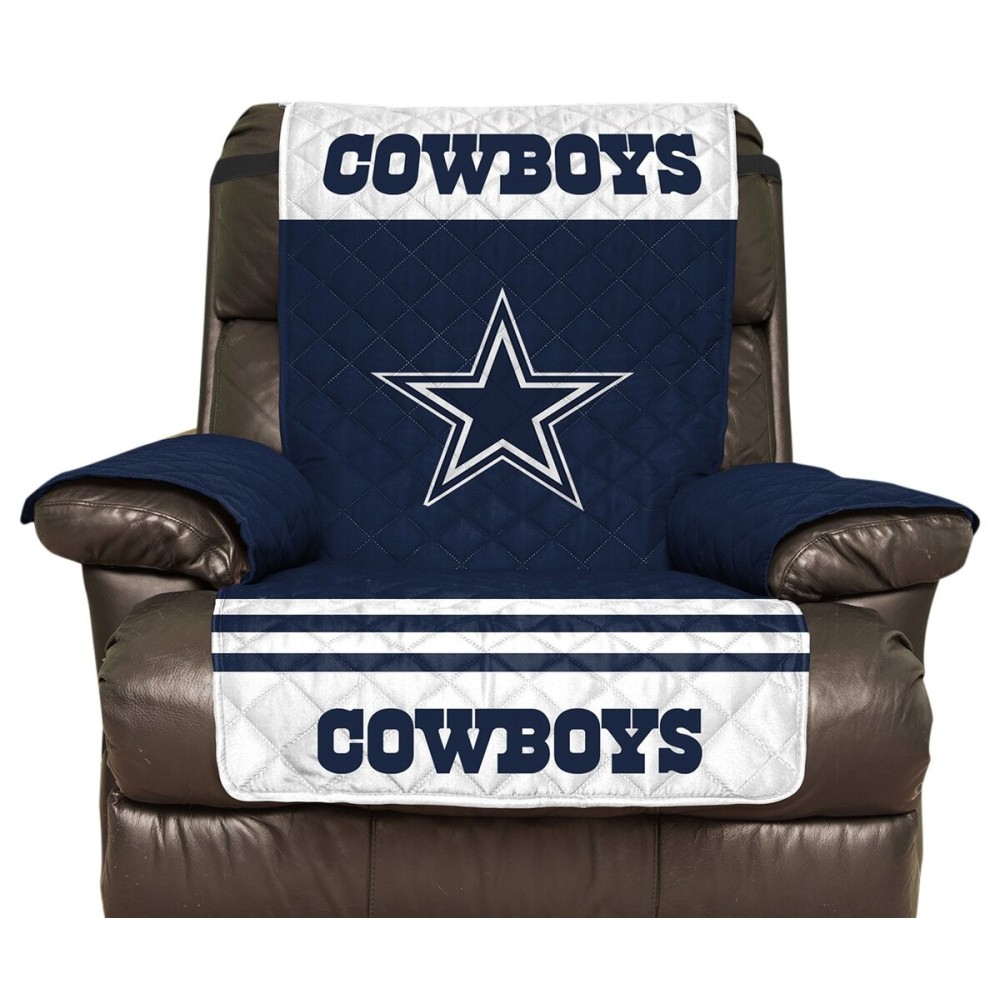 Pegasus Sports NFL Dallas Cowboys Furniture Protector with Elastic Straps, Recliner, Navy Blue, 80 x 65 Pegasus Sports NFL Dallas Cowboys Furniture Protector with Elastic Straps, Recliner, Navy Blue, 80 x 65