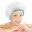mikimini White Shower Cap for Long Hair 1 Pack, 12 inch large size,Waterproof Washable Hair Caps for Women and Girls, Super Cute and Extra Large