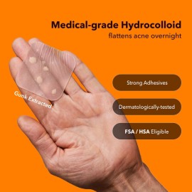 AVARELLE Acne Patches XL, FSA HSA Acne Cover Patch Large | Pimple Patches for Face Cheek & Nose (8 Count) | Large Hydrocolloid Acne Treatment with Tea Tree, Calendula, & Cica AVARELLE Acne Patches XL, FSA HSA Acne Cover Patch Large | Pimple Patches for Face Cheek & Nose (8 Count) | Large Hydrocolloid Acne Treatment with Tea Tree, Calendula, & Cica