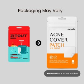 AVARELLE Acne Patches XL, FSA HSA Acne Cover Patch Large | Pimple Patches for Face Cheek & Nose (8 Count) | Large Hydrocolloid Acne Treatment with Tea Tree, Calendula, & Cica AVARELLE Acne Patches XL, FSA HSA Acne Cover Patch Large | Pimple Patches for Face Cheek & Nose (8 Count) | Large Hydrocolloid Acne Treatment with Tea Tree, Calendula, & Cica