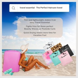 Microfiber Hair Towel Wrap for Women - Gift and Travel - Smooth like Silk - Curly, Wavy, Straight Hair Girls - Plopping Essential - Anti-Frizz, Fast Drying, Works Better than a T-Shirt Microfiber Hair Towel Wrap for Women - Gift and Travel - Smooth like Silk - Curly, Wavy, Straight Hair Girls - Plopping Essential - Anti-Frizz, Fast Drying, Works Better than a T-Shirt