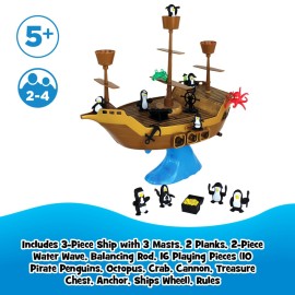 Dont Rock the Boat Board Game - Kids Games, Family Games for Kids and Adults, Board Games for Family Night, Multi-Player Board Games, Builds Hand & Eye Coordination, Balancing Toy, Ages 5+