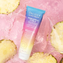 Pacifica Beauty, Pineapple Curls Defining Natural Conditioner, For Curly, Coily and Textured Hair Types, Pineapple Scent, Sulfate Free and Silicone Free, 100% Vegan and Cruelty Free Pacifica Beauty, Pineapple Curls Defining Natural Conditioner, For Curly, Coily and Textured Hair Types, Pineapple Scent, Sulfate Free and Silicone Free, 100% Vegan and Cruelty Free