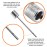 Ball Pump Inflation Needle (Pack of 15) - Stainless Steel Air Pump Needles - Ideal for Blowing Up Football, Basketball, Volleyball, and All Other Sports Balls - by Mobi Lock