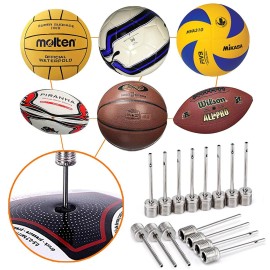 Ball Pump Inflation Needle (Pack of 15) - Stainless Steel Air Pump Needles - Ideal for Blowing Up Football, Basketball, Volleyball, and All Other Sports Balls - by Mobi Lock Ball Pump Inflation Needle (Pack of 15) - Stainless Steel Air Pump Needles - Ideal for Blowing Up Football, Basketball, Volleyball, and All Other Sports Balls - by Mobi Lock