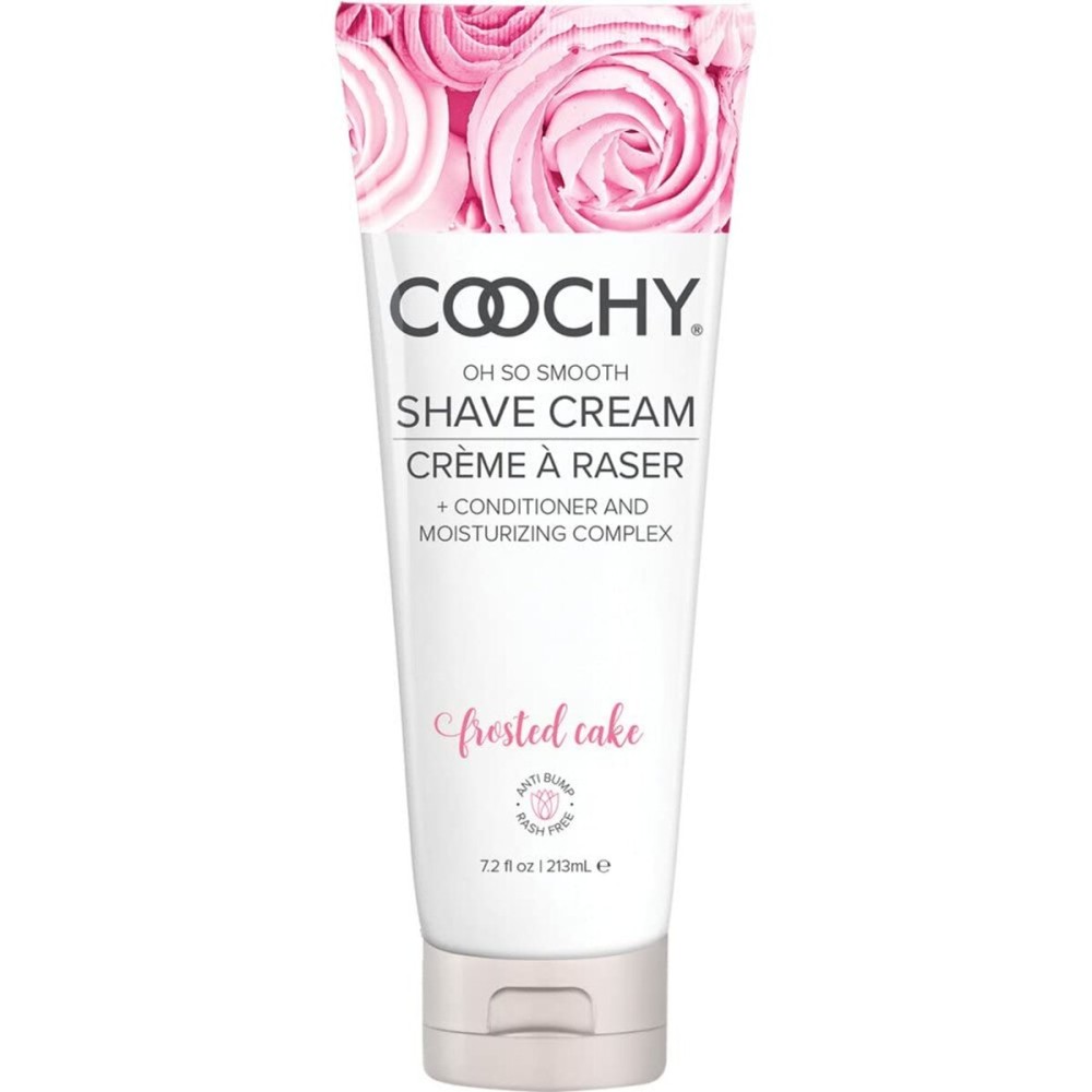 Coochy Intimate Shaving Cream | Shave Conditioner & Moisturizer for Face & Body | Ideal for Sensitive Skin Care| Frosted Cake, 7.2 oz