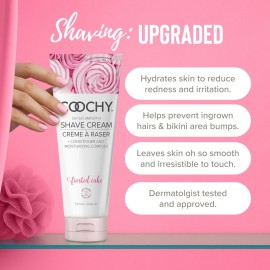 Coochy Intimate Shaving Cream | Shave Conditioner & Moisturizer for Face & Body | Ideal for Sensitive Skin Care| Frosted Cake, 7.2 oz