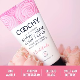 Coochy Intimate Shaving Cream | Shave Conditioner & Moisturizer for Face & Body | Ideal for Sensitive Skin Care| Frosted Cake, 7.2 oz