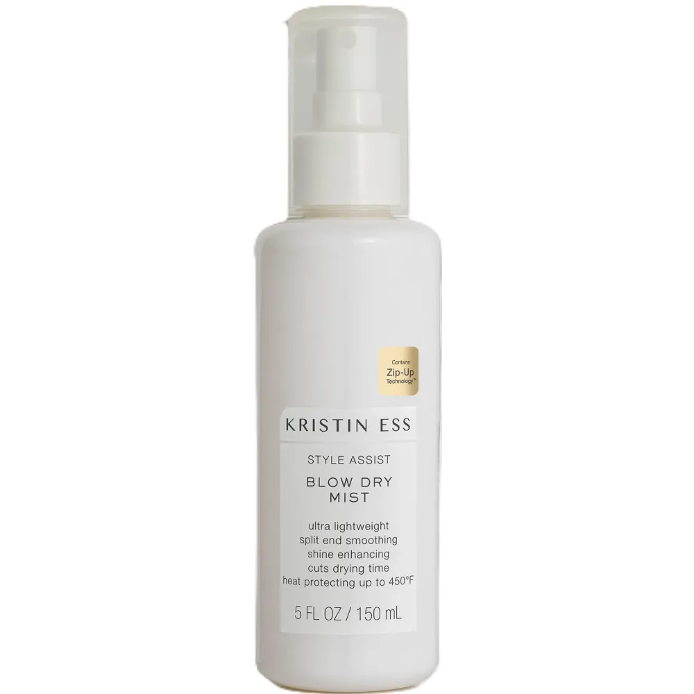 Kristin Ess Hydrating Heat Protection Spray for Hair - Blow Dry Frizz Control + Shine Enhancing -Anti Humidity Thermal Heat Protectant Spray - Repair + Protect Hair Up to 450 Degrees - Pear Fragrance