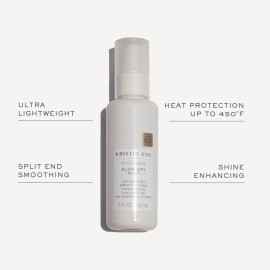 Kristin Ess Hydrating Heat Protection Spray for Hair - Blow Dry Frizz Control + Shine Enhancing -Anti Humidity Thermal Heat Protectant Spray - Repair + Protect Hair Up to 450 Degrees - Pear Fragrance