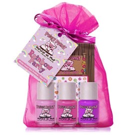 Piggy Paint | 100% Non-Toxic Girls Nail Polish | Safe, Cruelty-free, Vegan, & Low Odor for Kids | Rainbow Party (3 Polish + Nail Art Gift Set) Piggy Paint | 100% Non-Toxic Girls Nail Polish | Safe, Cruelty-free, Vegan, & Low Odor for Kids | Rainbow Party (3 Polish + Nail Art Gift Set)