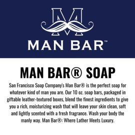 San Francisco Soap Company Siberian Fir Fragrance Man Bar - Hydrating - No Harmful Chemicals - Good for All Skin Types - Made in the USA San Francisco Soap Company Siberian Fir Fragrance Man Bar - Hydrating - No Harmful Chemicals - Good for All Skin Types - Made in the USA
