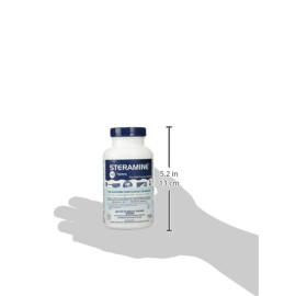 Steramine Quaternary Sanitizing Tablets - 150 Sanitizer Tablets per bottle, 3-Bottles