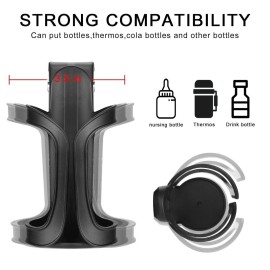 Accmor Stroller Cup Holder, Universal Cup Holder for Uppababy, Nuna, Doona Strollers, 360  Rotatable Bottle Holder for Stroller, Bike, Wheelchair, Walker, Scooter Accmor Stroller Cup Holder, Universal Cup Holder for Uppababy, Nuna, Doona Strollers, 360  Rotatable Bottle Holder for Stroller, Bike, Wheelchair, Walker, Scooter