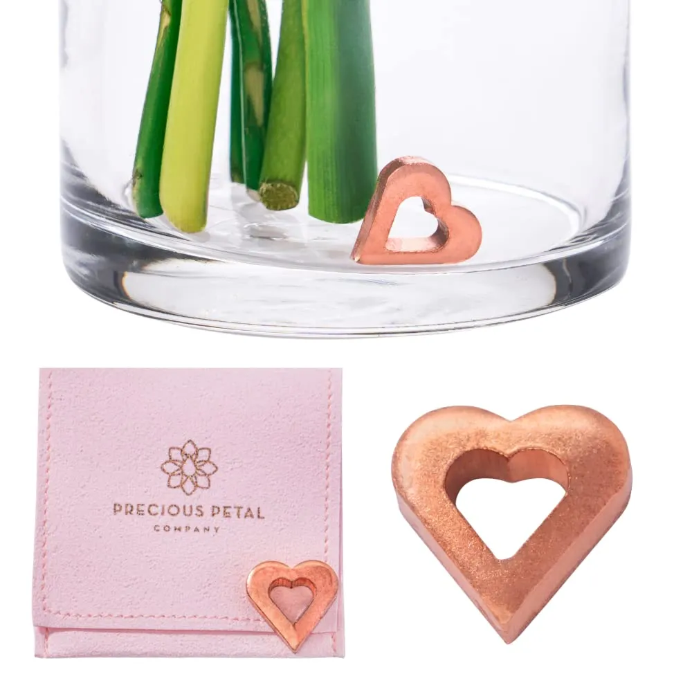 Flower Food Alternative for Fresh Cut Flowers. Copper Charm Keeps Flower Water Clean and Clear. Just Place it in the Vase, Reusable (1)
