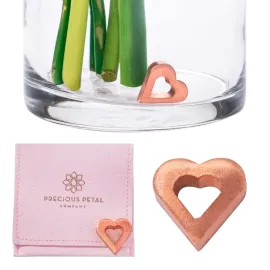 Flower Food Alternative for Fresh Cut Flowers. Copper Charm Keeps Flower Water Clean and Clear. Just Place it in the Vase, Reusable (1)