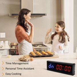BTBSIGN LED Interval Timer Count Down/Up Clock Stopwatch with Remote for Home Gym Fitness Blue BTBSIGN LED Interval Timer Count Down/Up Clock Stopwatch with Remote for Home Gym Fitness Blue