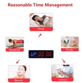 BTBSIGN LED Interval Timer Count Down/Up Clock Stopwatch with Remote for Home Gym Fitness Blue BTBSIGN LED Interval Timer Count Down/Up Clock Stopwatch with Remote for Home Gym Fitness Blue