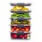 Rubbermaid Brilliance Food Storage Containers BPA Free Airtight Lids Ideal for Lunch Meal Prep & Leftovers Set of 5 (3.2 Cup)