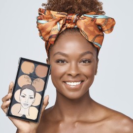 Ruby Kisses Flawless Finish with 3D Contour Powder Makeup Palette - Multiple Contouring Options, Easy Blending, Long-lasting formula, Sculpt &Highlighting, Professional finish (Medium Dark) Ruby Kisses Flawless Finish with 3D Contour Powder Makeup Palette - Multiple Contouring Options, Easy Blending, Long-lasting formula, Sculpt &Highlighting, Professional finish (Medium Dark)
