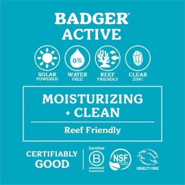 Badger Mineral Sunscreen Cream SPF 30, Zinc Oxide Sun Care, 98% Organic, Reef Safe, Water Resistant, Unscented Face and Body Sunscreen Travel Size, 2.9 fl oz Badger Mineral Sunscreen Cream SPF 30, Zinc Oxide Sun Care, 98% Organic, Reef Safe, Water Resistant, Unscented Face and Body Sunscreen Travel Size, 2.9 fl oz
