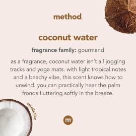 Method Foaming Hand Wash, Coconut Water, Biodegradable Formula, 10 Fl Oz (Pack of 1) Method Foaming Hand Wash, Coconut Water, Biodegradable Formula, 10 Fl Oz (Pack of 1)