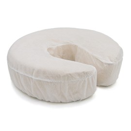 LIFESOFT Disposable Fitted Face Cradle Covers Silky Massage Headrest Covers Box of 100 LIFESOFT Disposable Fitted Face Cradle Covers Silky Massage Headrest Covers Box of 100