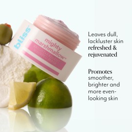 Bliss Mighty Marshmallow Bright & Radiant Whipped Mask - Brightening & Hydrating Face Mask - 1.7 Oz - Luminious Skin - Clean - Vegan & Cruelty-Free - All Skin Types Bliss Mighty Marshmallow Bright & Radiant Whipped Mask - Brightening & Hydrating Face Mask - 1.7 Oz - Luminious Skin - Clean - Vegan & Cruelty-Free - All Skin Types