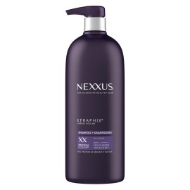 Nexxus Keraphix Shampoo With ProteinFusion for Damaged Hair Keratin Protein, Black Rice, Silicone-Free 33.8 oz