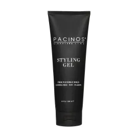 Pacinos Styling Gel - Medium Shine All Day Hold, Conditions and Moisturizes Hair while Adding Volume and Texture, No Dry Flakes or Residue, All Hair Types, 8 fl. Oz