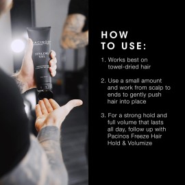 Pacinos Styling Gel - Medium Shine All Day Hold, Conditions and Moisturizes Hair while Adding Volume and Texture, No Dry Flakes or Residue, All Hair Types, 8 fl. Oz