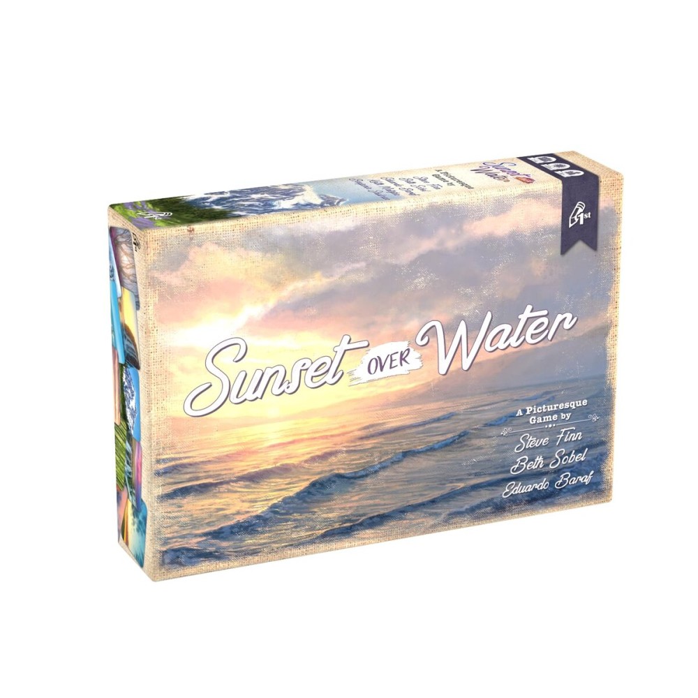 Sunset Over Water Card Game - A Picturesque Game of Painting Landscapes and Exploring Nature by Pencil First Games for 1-4 Players