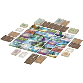 Sunset Over Water Card Game - A Picturesque Game of Painting Landscapes and Exploring Nature by Pencil First Games for 1-4 Players