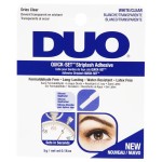 DUO Quick-Set Strip Lash Adhesive - Clear, Waterproof, Long-Lasting Lash Glue, Fast-Drying for False Lashes, 0.18 oz, 1-Pack