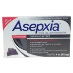 Asepxia with Activated Charcoal Purifying Effect Acne Treatment Bar Soap with Salicylic Acid, 4 Ounce